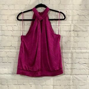 ANN TAYLOR BLOUSON HALTER TOP